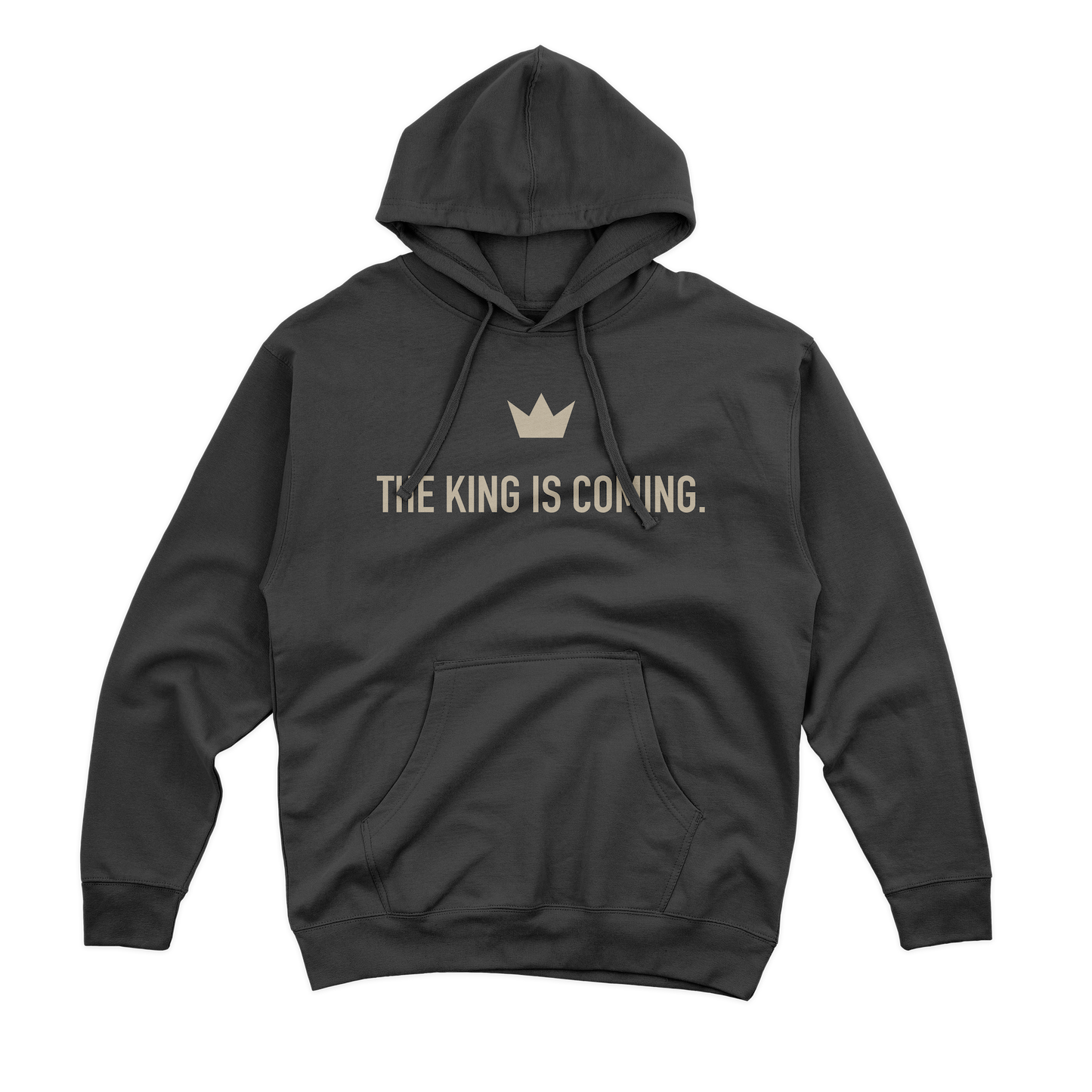 KING IS COMING HOODIE - BLACK
