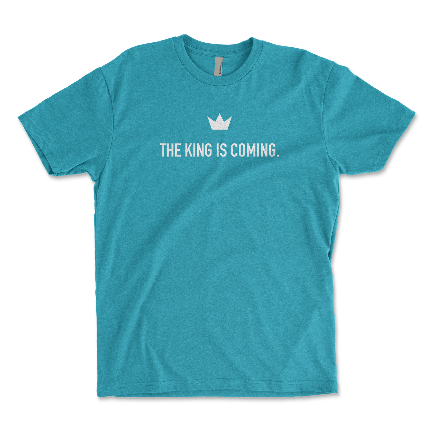 KING IS COMING T-SHIRT - BONDI BLUE
